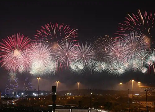 肃北焰火晚会